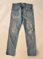 Replay Anbass destroyed spijkerbroek, maat  W34/L32, Blauw, Ophalen of Verzenden, W33 - W34 (confectie 48/50), Gedragen