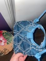 Blauw denim tasje, Sieraden, Tassen en Uiterlijk, Tassen | Damestassen, Ophalen of Verzenden, Zo goed als nieuw, Blauw, Schoudertasje