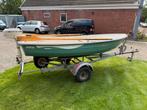 Te koop nette terhi 385 met 4pk motor  en  kantel trailer, Watersport en Boten, Vis- en Consoleboten, Ophalen, ', Tot 10 pk, '