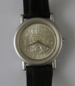 Zilveren gulden horloge Money watch, Overige merken, Polshorloge, Ophalen of Verzenden, Zilver