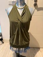 Groene khaki top topje wikkeltop Studio Anneloes maat M, Ophalen, Zo goed als nieuw, Groen, Zonder mouw