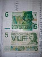 Twee oude Nederlandse 5 gulden biljetten, Postzegels en Munten, Bankbiljetten | Nederland, Ophalen of Verzenden, 5 gulden, Los biljet