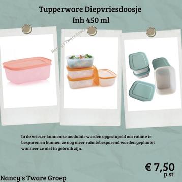 Diepvriesdoosje 450 ml Tupperware beschikbaar voor biedingen