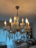 Elegante Kroonluchter met Kristallen, Huis en Inrichting, Lampen | Kroonluchters, Ophalen, Zo goed als nieuw, Glas