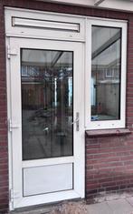 Achterdeur met dubbel glas, Doe-het-zelf en Verbouw, Deuren en Horren, Ophalen, Gebruikt, 80 tot 100 cm, 200 tot 215 cm