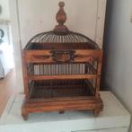 Oude houten vogelkooi, Antiek en Kunst, Curiosa en Brocante, Ophalen of Verzenden