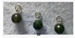 3 x smaragd bol hangertje, 1 cm, gefacceteerd, pr.p.stuk, Nieuw, Ophalen of Verzenden