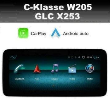 Mercedes C Klasse navigatie W205 GLC 10,25'' android 10 dab+ beschikbaar voor biedingen