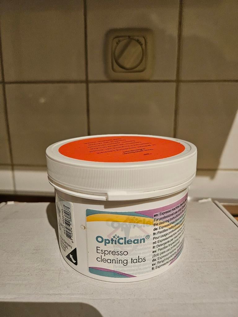 OptiClean Reinigingstabletten -pot open- hygieneset optime, Espresso apparaat, Overige typen, Nieuw, Ophalen of Verzenden
