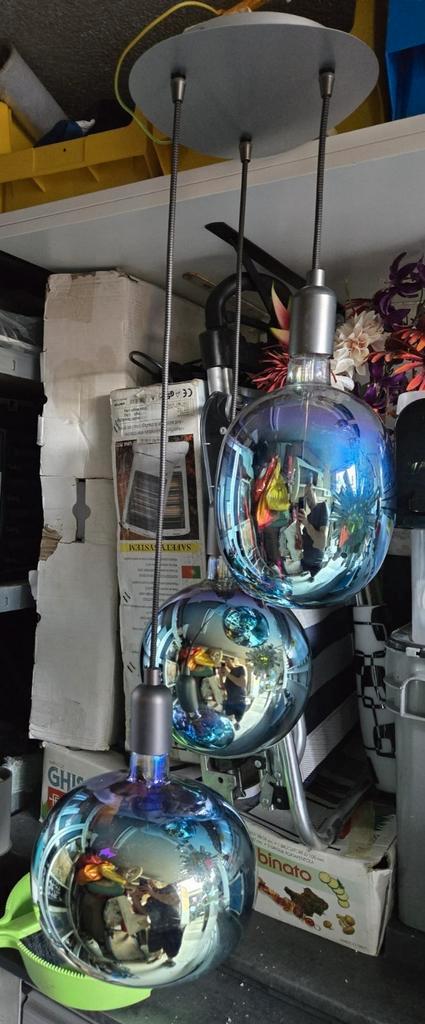 Cales Color Led sfeerverlichting, Huis en Inrichting, Lampen | Hanglampen, Zo goed als nieuw, 50 tot 75 cm, Glas, Ophalen of Verzenden