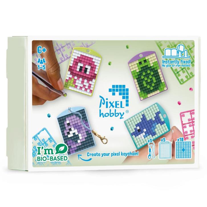 Pixelhobby medaillon thema box zeedieren sleutelhanger 23904, Hobby en Vrije tijd, Knutselen, Nieuw, Materiaal, Ophalen of Verzenden