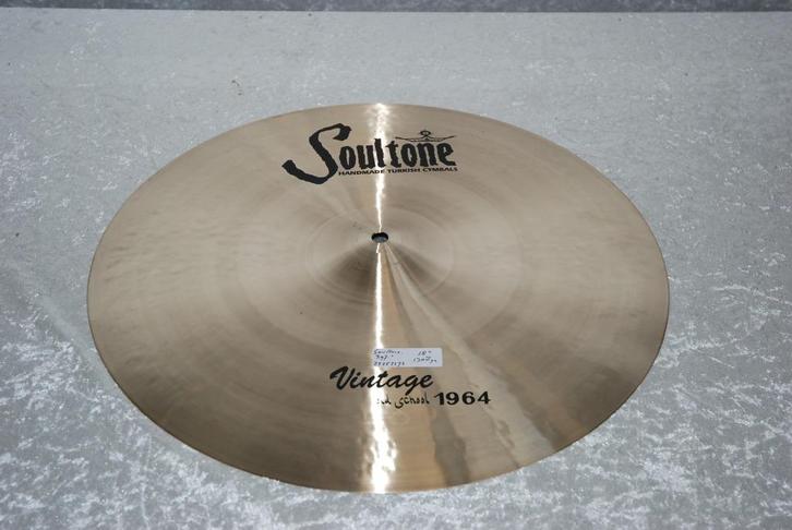 NIEUW!  Soultone Vintage old school 1964 crash  1308gr 18", Muziek en Instrumenten, Instrumenten | Onderdelen, Nieuw, Drums of Percussie
