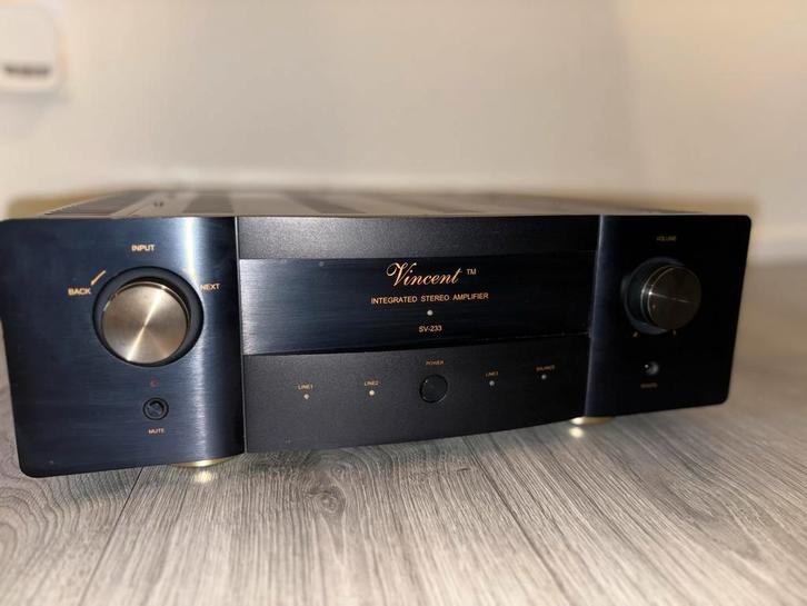 Vincent SV-233 Geïntegreerde Stereo Versterker, Audio, Tv en Foto, Versterkers en Receivers, Zo goed als nieuw, Stereo, 60 tot 120 watt