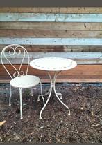 Bistroset, Tuin en Terras, Overige materialen, Gebruikt, Bijzettafel, Tuinset