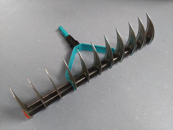 Gardena verticuteerhark, Tuin en Terras, Hand-tuingereedschap, Gebruikt, Hark, Ophalen of Verzenden
