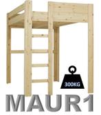 NIEUW 100% houten hoogslaper, zeer stevig. Optie: montage!, Hoogslaper, 160 tot 180 cm, 200 cm, Nieuw