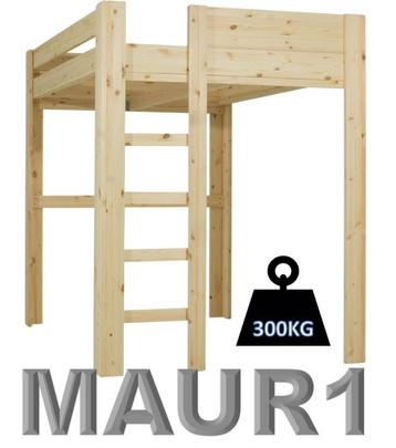 NIEUW 100% houten hoogslaper, zeer stevig. Optie: montage! beschikbaar voor biedingen