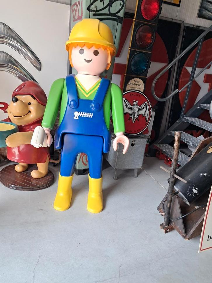 Zeldzame Life size Playmobil xxl pop 155cm prachtig item, Verzamelen, Merken en Reclamevoorwerpen, Gebruikt, Overige typen, Ophalen