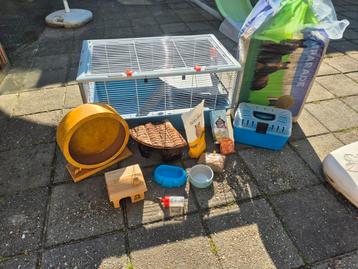 Hamsterkooi ferplast incl toebehoren 77x47,5x37,5 verblijf beschikbaar voor biedingen