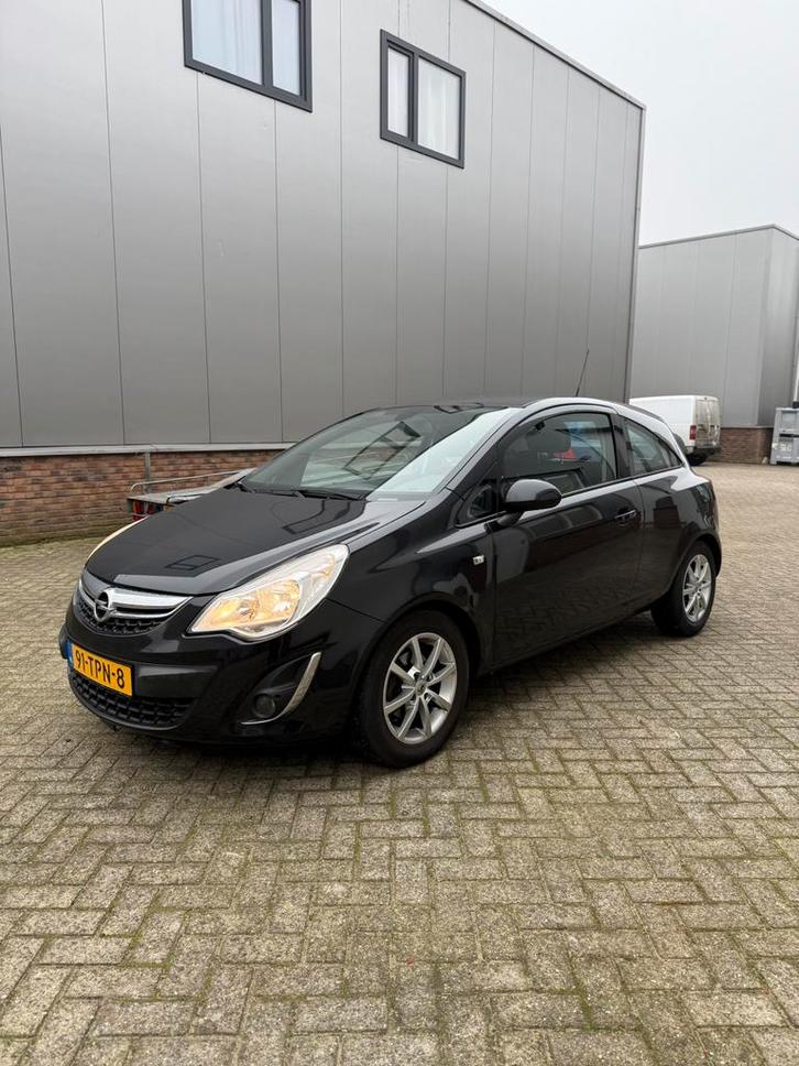 Opel Corsa 1.3 Cdti 3D 2012 Zwart, Auto's, Opel, Bedrijf, Corsa, Airconditioning, Bluetooth, Centrale vergrendeling, Elektrische buitenspiegels