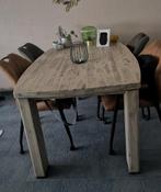 Mooie houten eettafel, Huis en Inrichting, Tafels | Eettafels, Ophalen, 100 tot 150 cm, Zo goed als nieuw, Vijf personen of meer