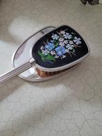 Vintage kaptafel spiegel met borstel
