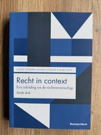 Recht in context 6e druk, Ophalen of Verzenden, Zo goed als nieuw, HBO, Taekema, Gaakeer, Loth