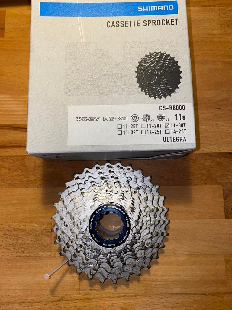 Shimano Ultegra R8000 cassette 11-30 + ketting + 2200 groep, Ophalen of Verzenden, Gebruikt, Racefiets, Derailleur of Ketting
