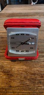 Swiza reiswekker in topconditie met dag & datum, Ophalen of Verzenden