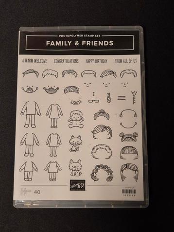 Stampin Up stempelset Family& Friends beschikbaar voor biedingen