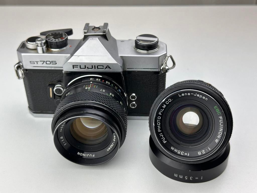 Fujica ST 705 analoge spiegelreflex camera, Ophalen of Verzenden, Gebruikt, Spiegelreflex, Fuji
