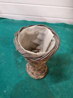 bloemen vaas riet donker, Huis en Inrichting, Woonaccessoires | Vazen, Ophalen of Verzenden, 'T Olde Gre-j, Info@toldegrej.nl