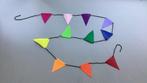 Handgemaakte leuke feestslinger van vilt. 3,25m. 11 hangers., Ophalen of Verzenden, Nieuw, Feestartikel
