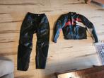 Motor pak Akito jas en broek leder met bescherming, Ophalen of Verzenden, Tweedehands, Combipak