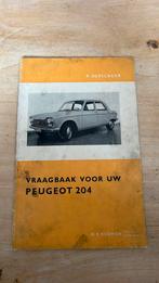 Vraagbaak Peugeot 204 vanaf 1965, Ophalen of Verzenden