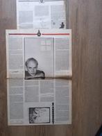 Brian Eno:   A3  formaat  nov. 1983, Ophalen of Verzenden, Zo goed als nieuw, Boek, Tijdschrift of Artikel