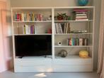 stelling kast fjalkinge ikea wit staal, Huis en Inrichting, Ophalen, Zo goed als nieuw, Minder dan 150 cm, Met lade(s)
