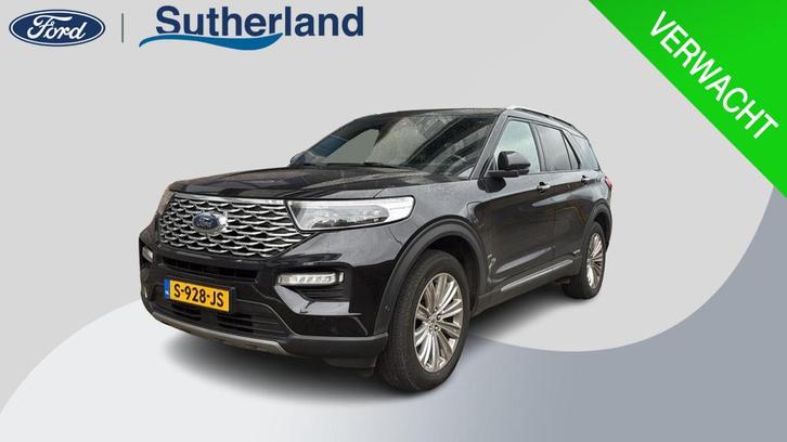 Ford Explorer 3.0 V6 EcoBoost PHEV Platinum | Panoramadak |, Auto's, Ford, Te koop, Explorer, 360° camera, 4x4, ABS, Adaptive Cruise Control
