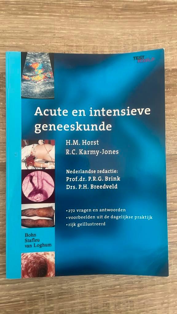 H.M. Horst - Acute en intensieve geneeskunde, Boeken, Wetenschap, Zo goed als nieuw, Ophalen of Verzenden