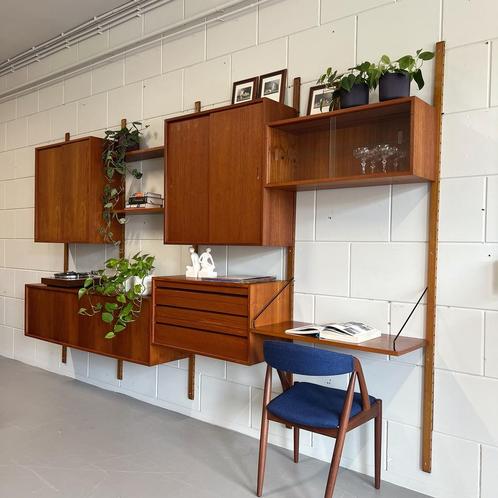 - Vintage XL wandmeubel •Poul Cadovius• -, Huis en Inrichting, Kasten | Wandmeubels, Gebruikt, 25 tot 50 cm, Ophalen of Verzenden