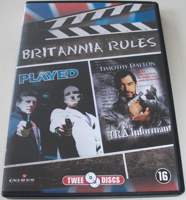 Dvd *** PLAYED & IRA INFORMANT *** 2-Disc Britannia Rules, Cd's en Dvd's, Dvd's | Thrillers en Misdaad, Zo goed als nieuw, Maffia en Misdaad