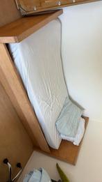 Houten bed met opbergfunctie, Ophalen, Gebruikt, 90 cm, Eenpersoons