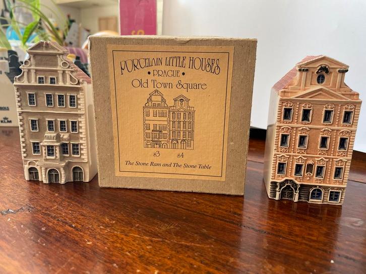 Porseleinen huisjes Praag Old Town Square - The Stone Ram, Antiek en Kunst, Curiosa en Brocante, Ophalen