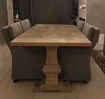 4 Grijze Eetkamerstoelen met Wieltjes - Comfortabel!, Ophalen, Zo goed als nieuw, Vier, Modern