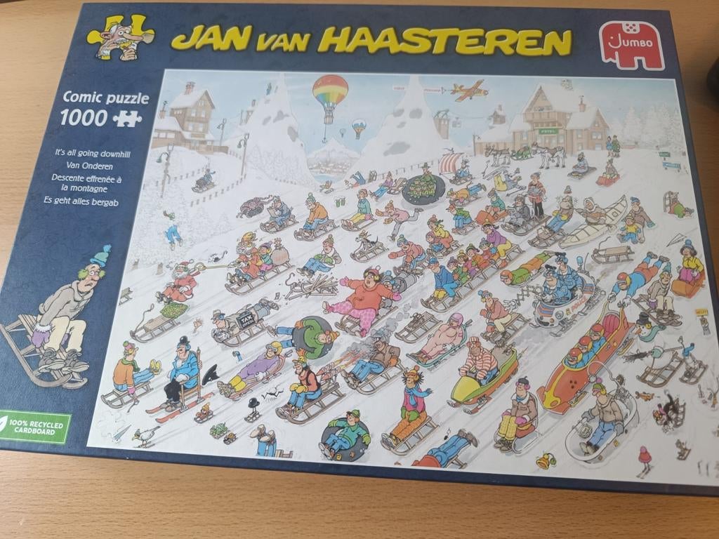 Jan van Haasteren, van onderen, 1000 stukjes, Ophalen, 500 t/m 1500 stukjes, Zo goed als nieuw