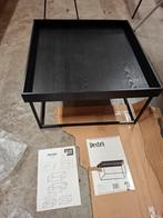 Bijzettafel van Woood met afneembaar dienblad., Minder dan 55 cm, Rond, Nieuw, Ophalen of Verzenden