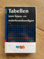 Tabellen voor Bouw- en Waterbouwkundigen, Boeken, Ophalen of Verzenden, Gelezen, Bouwkunde