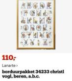 BORDUURPAKKET LANARTE BEREN ABC CHRISTL VOGL GROOT, Verzenden, Nieuw, Handborduren, Borduurpakket