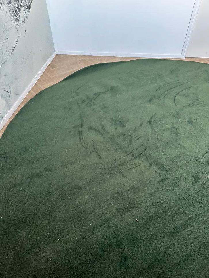 Desso Asteranne XXL rond 350cm darkgreen vloerkleed, Huis en Inrichting, Stoffering | Tapijten en Kleden, Nieuw, 200 cm of meer