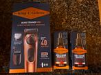 Nieuwe King C. Gillette Baardtrimmer + Baardolie, Ophalen, Wit, Nieuw, Handen en Nagels